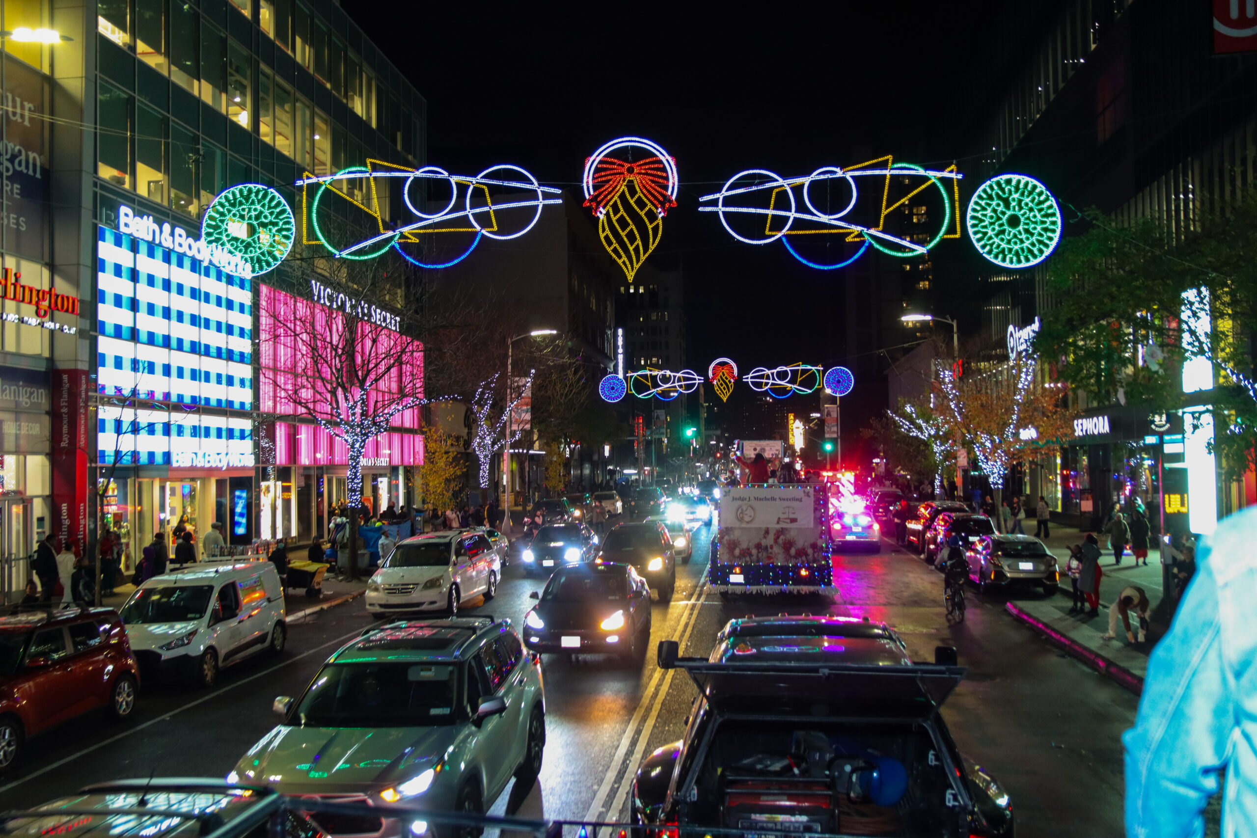 Harlem Holiday Lights over 125th Street